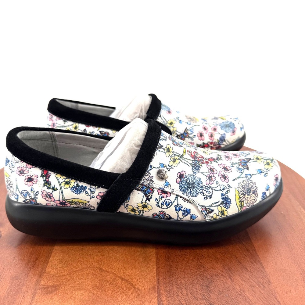 Alegria Emry Clogs Fine & Dandy Floral Leather Slip On Women EU 41 US 10.5-11